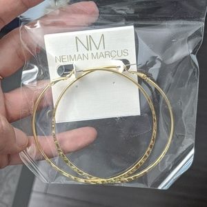 Panacea GOLD hammer Hoop earrings